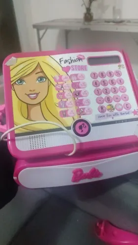 Brinquedo caixa registradora da Barbie 