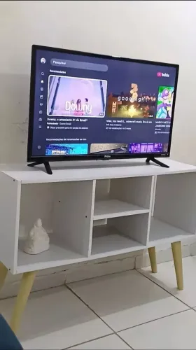 Rack para TV até 40 Polegadas Retrô Moderno para Sala e Quarto Compacto Noruega