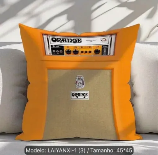 Capa de Almofada 45x45 cm - Amplificador ORANGE