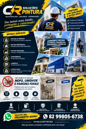 Especialista Lavagem e Pintura (predial, residencial e comercial)