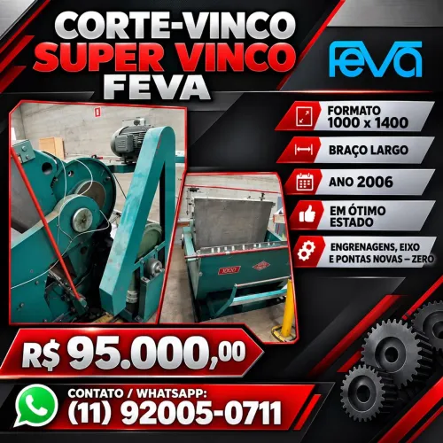 Corte vinco feva super vinco 1000 x 1400