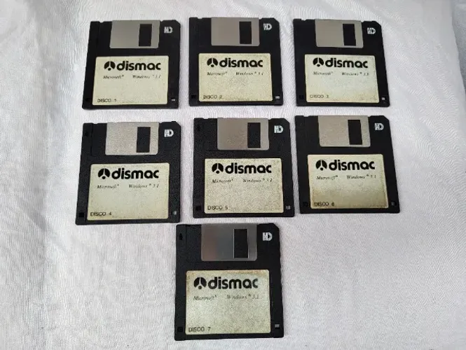 7 Disquetes Dismac Windows 3.1 Sem Teste - Leia Descrição
