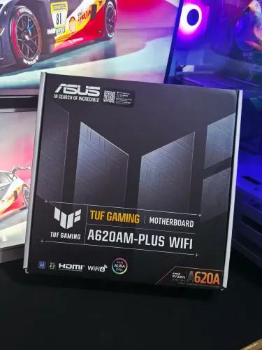 Placa-Mãe Asus Tuf Gaming A620M Plus Com Wifi Integrado AM5 Memória RAM DDR5