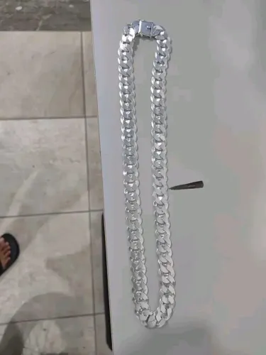 Cordão de prata masculino 