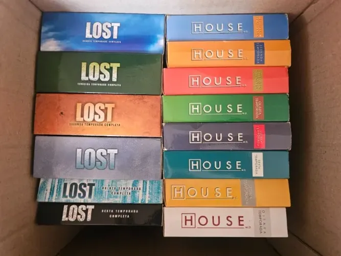 Coleção DVD Dr House e Lost Todas Temporadas
