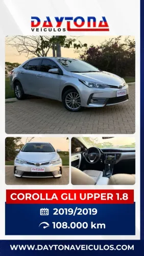 Toyota Corolla GLI Upper 1.8 Flex 16V Aut. 2019