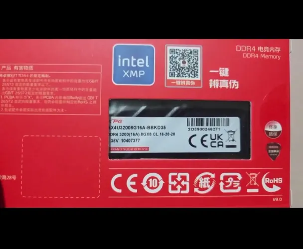 MEMÓRIAS 2x8GB XPG LACRADAS