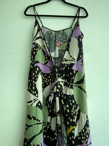 Vestido Cantão M - Kimono Longo Envelope Floral 100% Viscose - Original