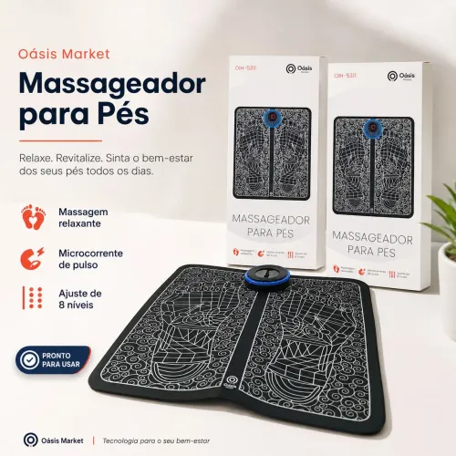 Massageador para Pés Oásis OIH-5311 com 8 Níveis