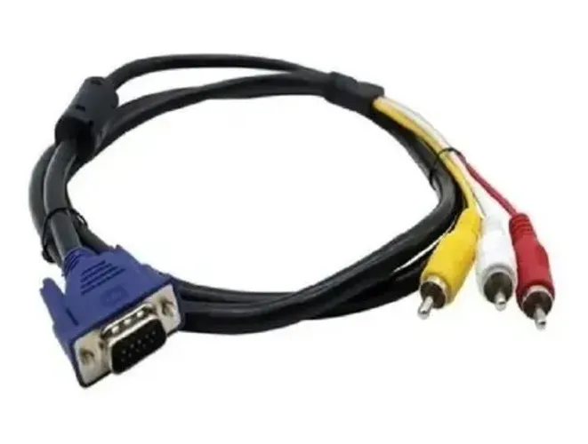 Cabo Conversor VGA para RCA AV