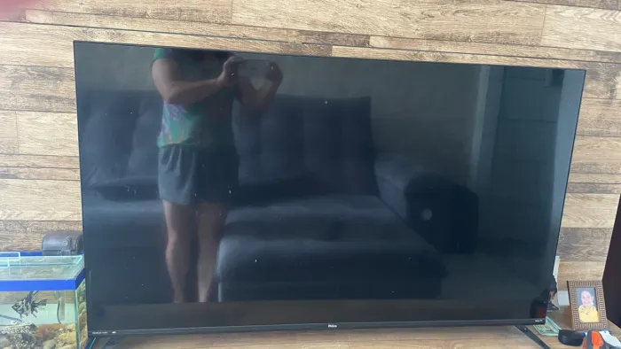 TV 46 Liga Normalmente, Com Listras na Tela