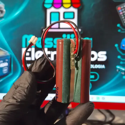 Bateria inr 2*18650 3.7v 4100mAh para som