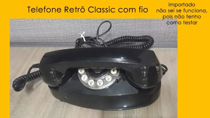 Telefone Retrô Classic com fio