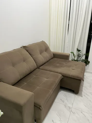 Sofá retrátil e reclinável em excelente estado