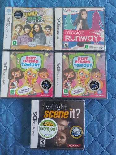 Lote de jogos lacrados para Nintendo DS