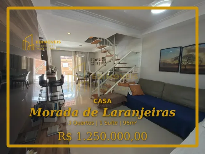 Morada de Laranjeiras: casa duplex com 3 quartos e área de lazer incrível!