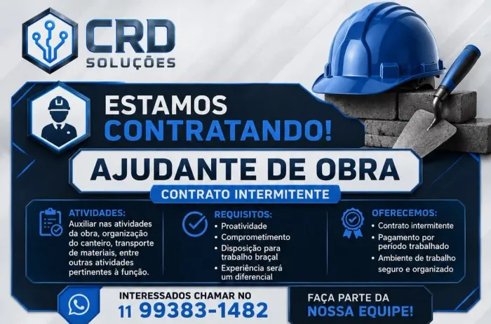 Ajudante de Pedreiro