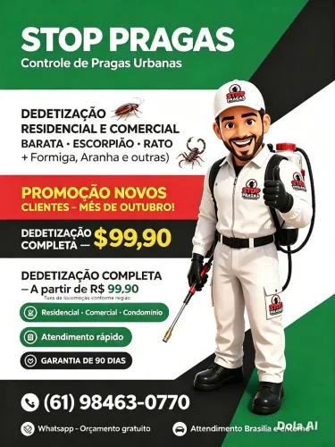 Dedetização Brasília entorno