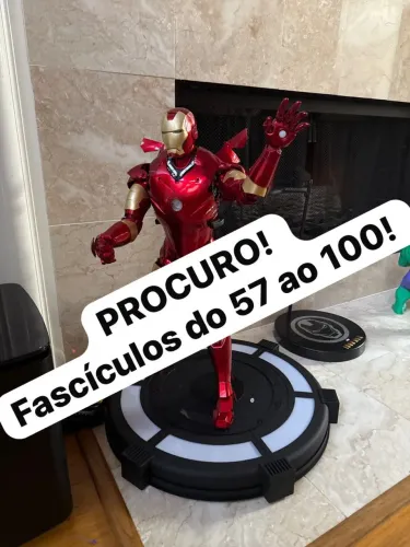 Boneco iron man homen de ferro planeta deagostini Disney marvel colecionador de montar  