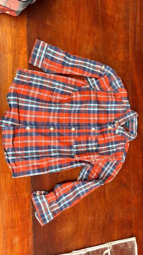 Camisa xadrez 6 anos