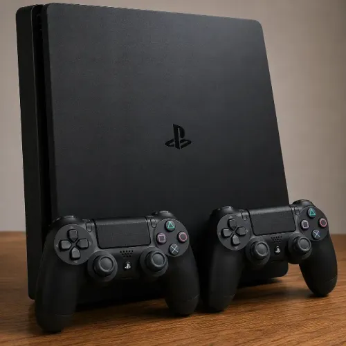 Playstation 4 Slim - PS4 2 Controles e 2 Jogos