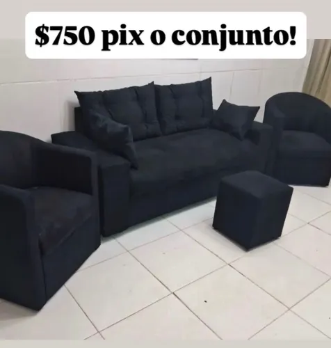 Conjunto com poltronas popular simples