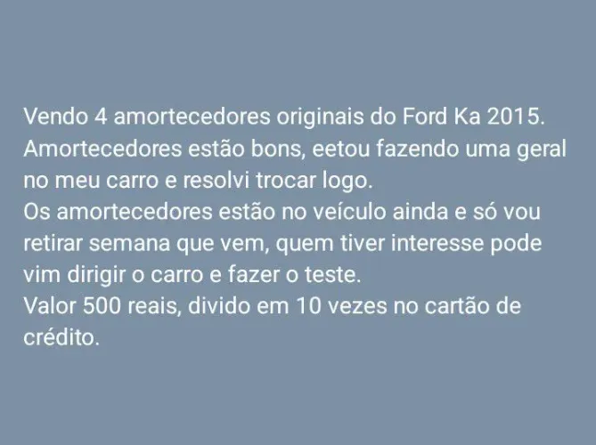 Amortecedor Usado