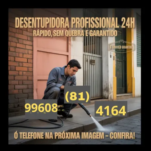 DESENTUPIDORA - Sua solução para entupimentos!
