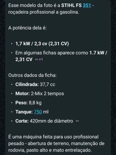 Roçadeira multifuncional profissional