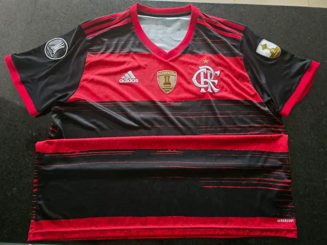 Camisa Oficial Original do Flamengo Preta e Vermelha 2019 Número 9  Tam.2GG  Aceito Oferta