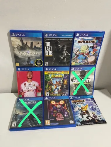 Jogos originais ps4 - SEMI NOVOS - valores a partir de 70 R$