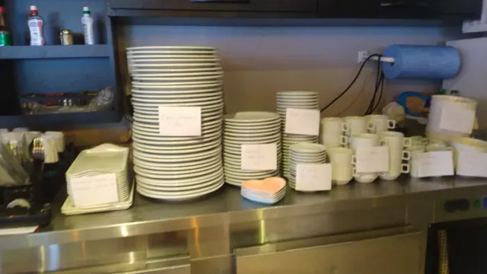 Kit de louças para cafeteria ou lanchonete