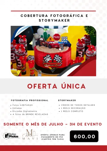 COMBO - FOTOGRAFIA E STORYMAKER OFERTA DE JULHO