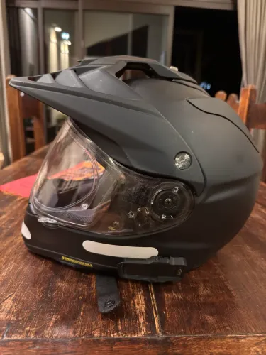Capacete shoei hornet adv tamanho 59/60 preto fosco