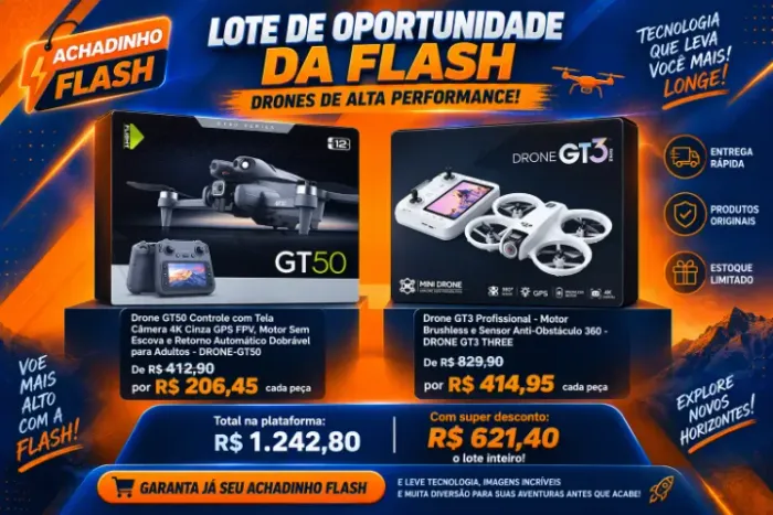 Lote de Oportunidade da Flash - Drones de Alta Performance