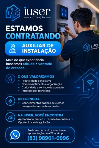 Vaga para Auxiliar de instalação - Automação residencial