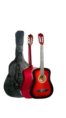 Kit Violão Acústico Bravo AN100 Nylon Cor Rd Red Burst + Capa MXT