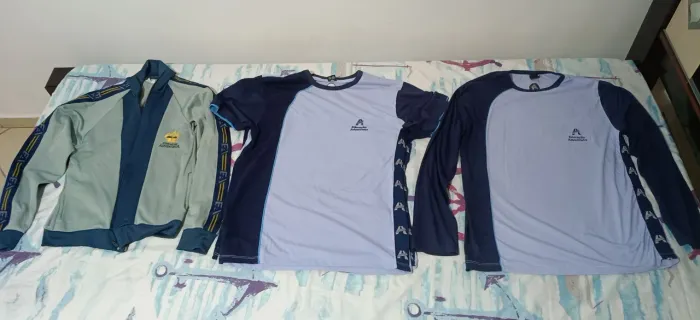 Uniforme Adventista cada peça, Calça, shorts, camisa, blusa de frio, tamanhos G,M,12 e 10.