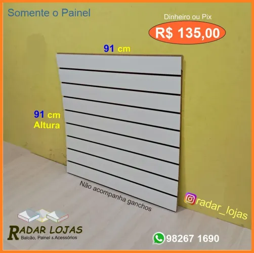 Painel 90 x 90 canaletado novo