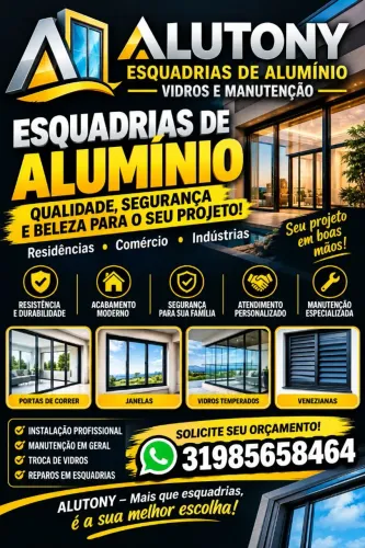 Manutenção em esquadrias de alumínio e muito mais