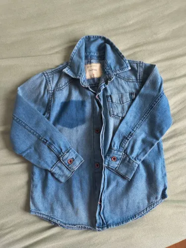Camisão jeans infantil
