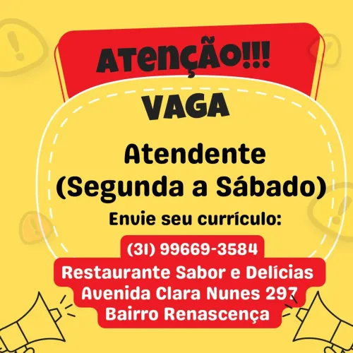 Atendente restaurante