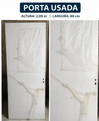 Porta semi-oca branca