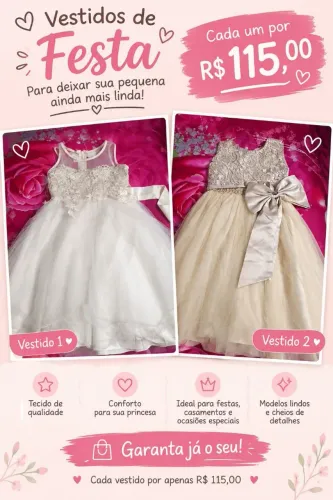 Lindo vestido infantil