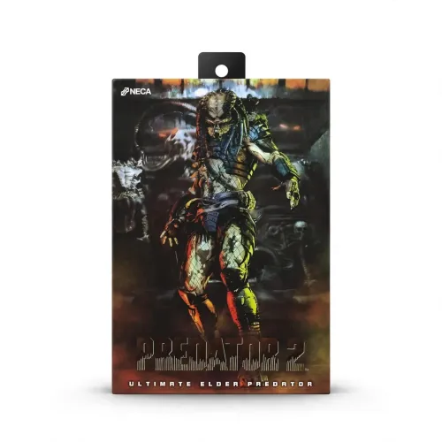 Boneco Predador Elder Greyback Predator 2 NECA Ultimate 20cm LED Original Completo