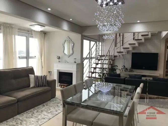 Apartamento mobiliado com 3 dormitórios (3 suítes) para alugar, 164 m² por R$ 7.000/mês -