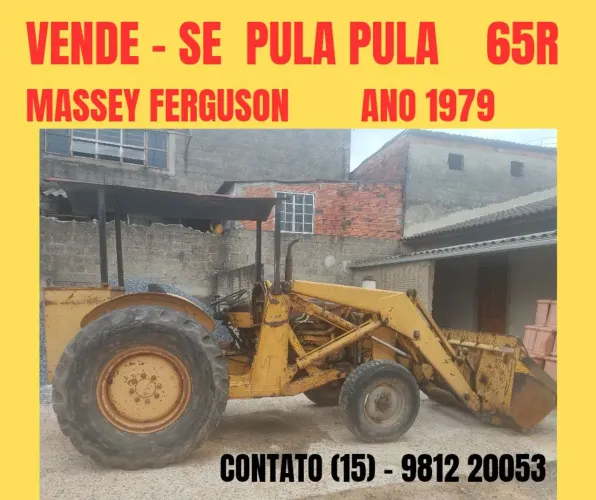 Trator máquina carregadeira 