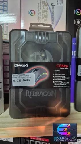 Mouse gamer Cobra Chroma Redragon novo, lacrado com garantia!