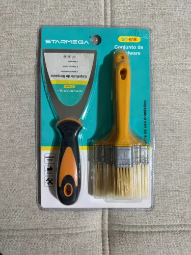 Kit Starmega ST-618 com Espátula e Pincéis - Novo