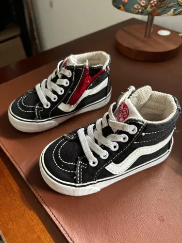 tênis vans sk8-hi infantil preto